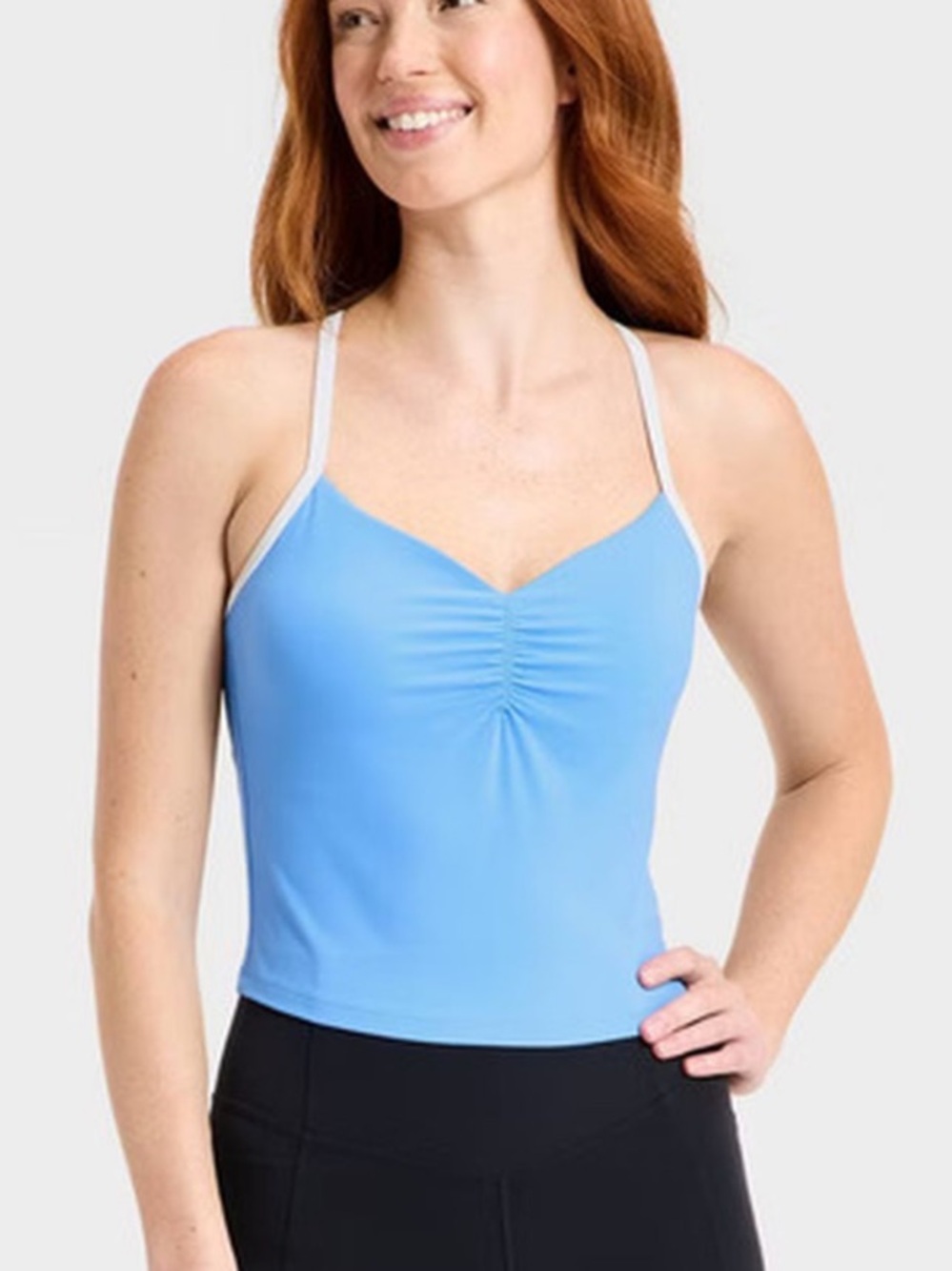 all in motion everyday Soft Light Blue tank top NWT b
